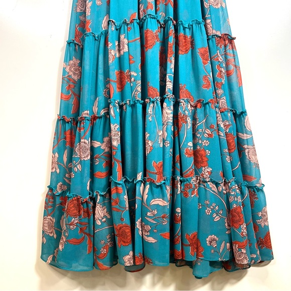 MISA Los Angeles Floral Sleeveless Maxi Dress Medium - Picture 4 of 13